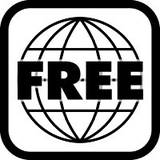 Logo pour DVD arborant le symbole FREE indiquant qu'il est multizones (non-zoné)